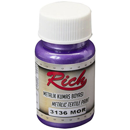 Supertrend Metalik Kumaş Boyası 50 cc. 3136 MOR