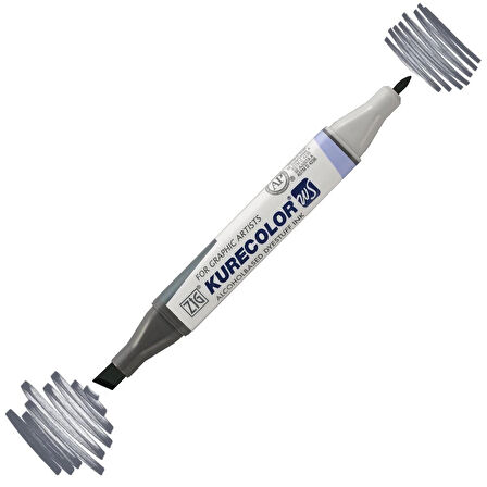 Supertrend Kurecolor Twin S Grafik Çizim Marker Kalemi 829 Dark Steel Gray