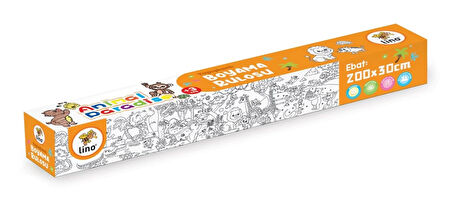 Supertrend Yapışkanlı Rulo Boyama Kağıdı 200x30 cm. ANIMAL PARADISE