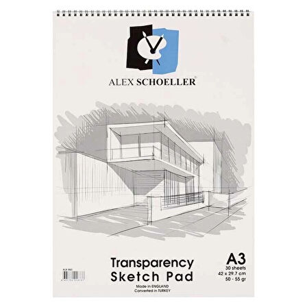 Supertrend Transparency Sketch Pad Eskiz Bloğu 50/55 gr. A3 30 yaprak