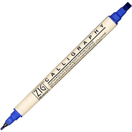 Supertrend Calligraphy Çift Uçlu Kaligrafi Kalemi 2 mm. + 5 mm. 030 Pure Blue