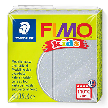 Supertrend Fimo Kids Yumuşak Polimer Kil 812 Yaldızlı Gri