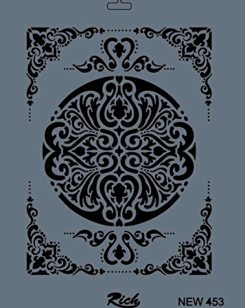 Supertrend Stencil Boyama Şablonu 25x35 cm. NEW-453