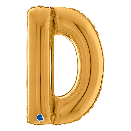 D Harf Supertrend Altın Folyo Balon 26"
