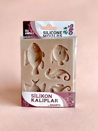 Supertrend Silicone Moulds Silikon Epoksi ve Polimer Kil Kalıbı SEA ANIMALS