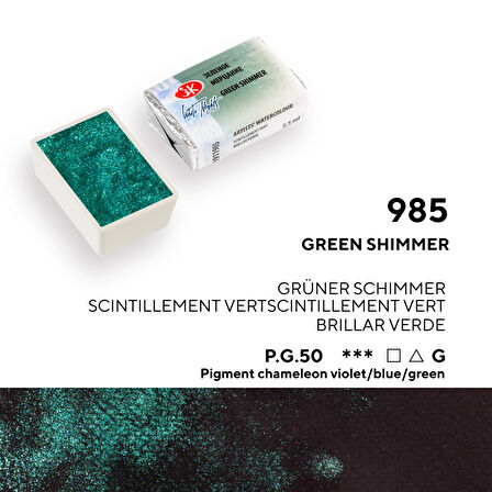 Supertrend White Nights Tam Tablet Sulu Boya 985 Green Shimmer