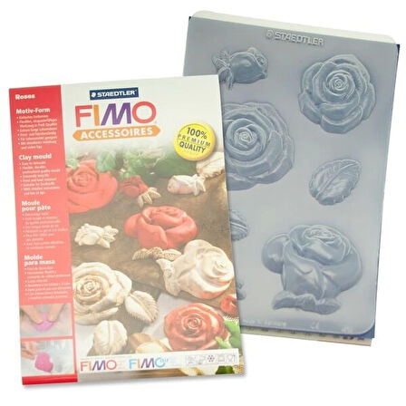 Supertrend Fimo Clay Mould Polimer Kil Şekillendirme Kalıbı ROSES