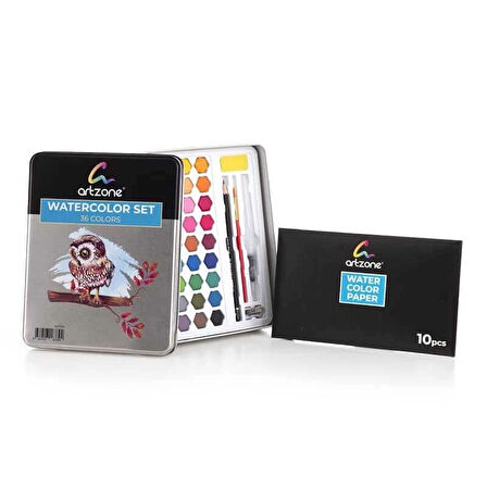 Supertrend 36 Renk Suluboya Seti Kağıt ve Aksesuar Hediyeli