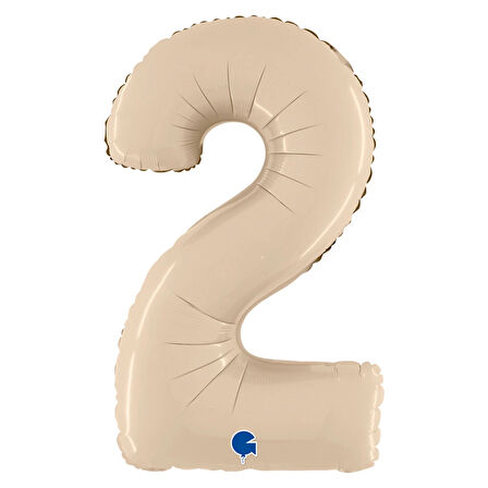 2 Rakam Supertrend Satin Cream Folyo Balon 26"