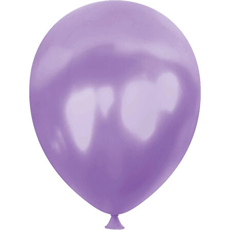 Lila Metalik Balon 12"