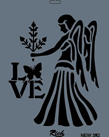 Supertrend Stencil Boyama Şablonu 25x35 cm. NEW-392