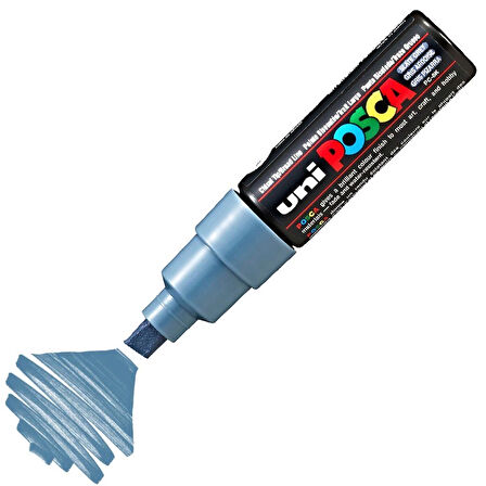 Supertrend Posca PC-8K Boyama Markörü 8 mm Kesik Uç KURŞUN GRİ