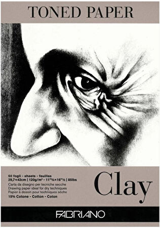 Supertrend Toned Paper Clay Eskiz Çizim Defteri Kil Rengi 120 gr. A3 50 yaprak