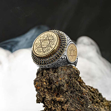 Supertrend Gümüş Süleyman Mührü Erkek Yüzük