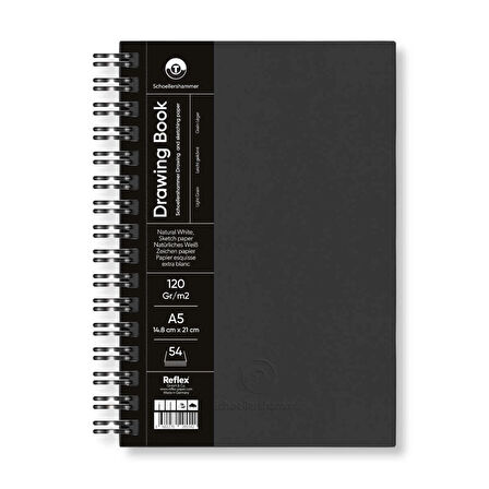 Supertrend Drawing Pad Sert Kapak Eskiz Çizim Defteri 120 gr. A5 54 yaprak SİYAH