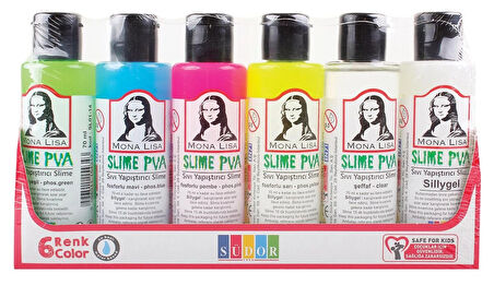 Supertrend Mona Lisa Slime Jeli 70 ml. 6'lı Set