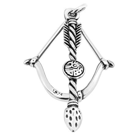 Supertrend Gümüş Ok Yay Erkek Kolye Ucu