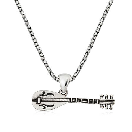 Supertrend Gümüş Saz Erkek Kolye