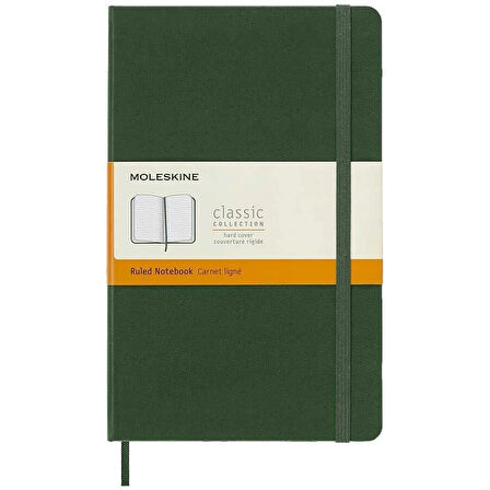 Supertrend Sert Kapak Çizgili Defter L Boy 13x21 cm. 192 Sayfa Mersin Yeşili