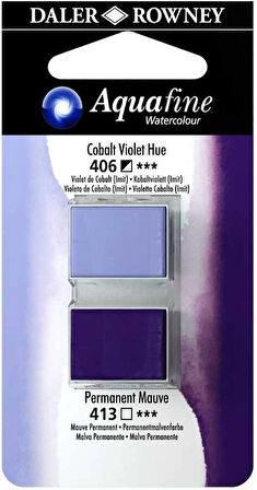 Supertrend Aquafine 1/2 Tablet Sulu Boya 2'li Set COBALT VIOLET HUE / MAUVE