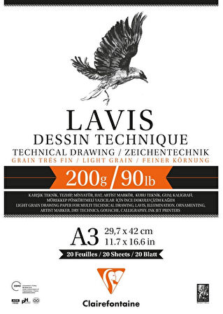 Supertrend Lavis Multi Teknik Eskiz Çizim Defteri 200 gr. A3 20 yp.