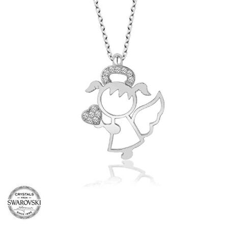 Supertrend ' Taşlı Gümüş Su Perisi Kadın Kolye