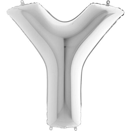 Y Harf Supertrend Gümüş Folyo Balon 40"