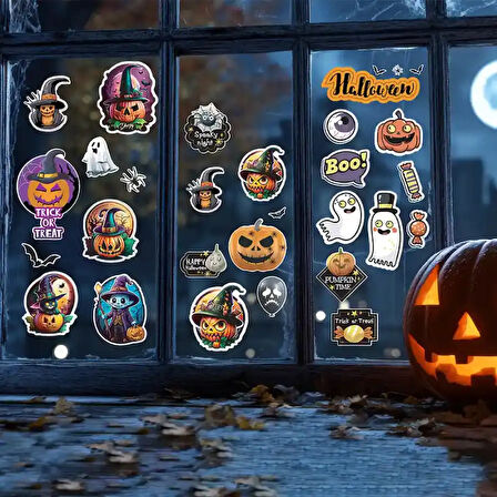 Halloween Temalı Sticker Seti 2'li