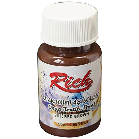 Supertrend Opak Kumaş Boyası 50 cc. 3012 KIZIL KAHVE