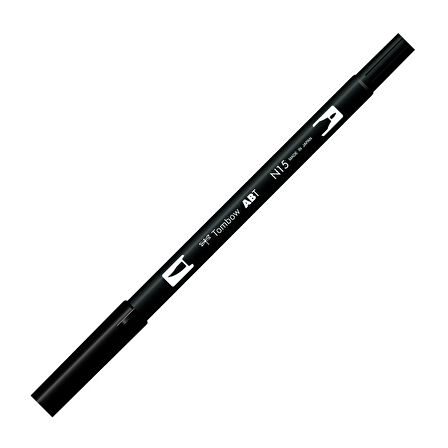 Supertrend Dual Brush Pen Grafik Çizim Kalemi N15 Black