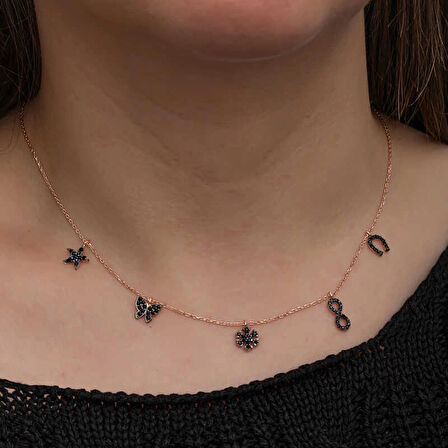 Supertrend Gümüş Rose Şans Kadın Kolye