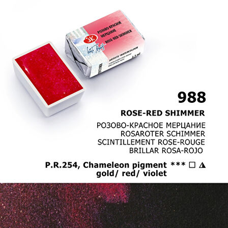 Supertrend White Nights Tam Tablet Sulu Boya 988 Rose Red Shimmer