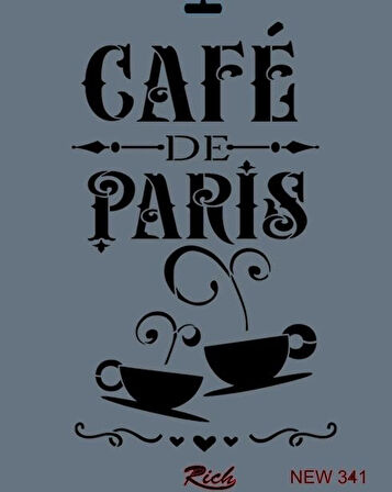 Supertrend Stencil Boyama Şablonu 25x35 cm. NEW-341