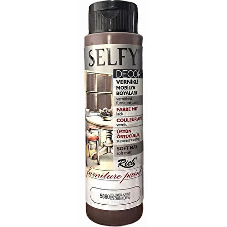 Supertrend Selfy Decor Vernikli Boya 500 cc 5860 COLOMBİA KAHVE