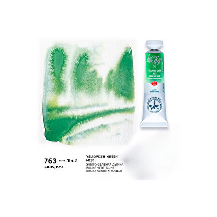 Supertrend White Nights Tüp Sulu Boya 10 ml. 763 Yellowish Green Mist