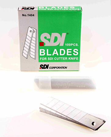 SDI Geniş Maket Bıçağı Yedeği 18 mm 100'lü Paket
