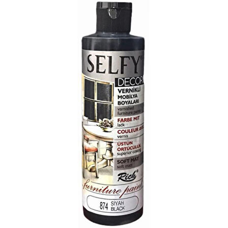 Supertrend Selfy Decor Vernikli Boya 240 cc 874 SİYAH