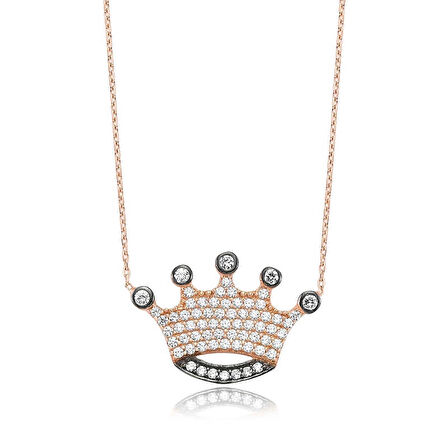 Supertrend Gümüş Kraliçe Tacı Kadın Kolye