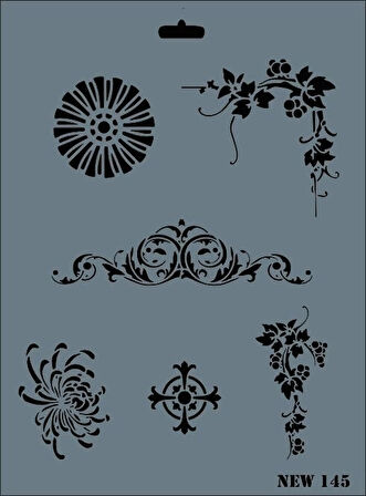 Supertrend Stencil Boyama Şablonu 25x35 cm. NEW-145