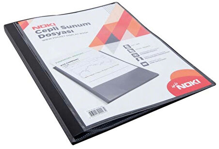 Supertrend Sunum Dosyası Önü Cepli 100'lü Siyah