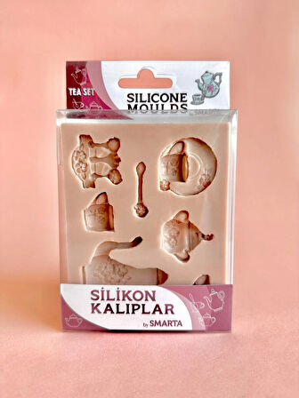 Supertrend Silicone Moulds Silikon Epoksi ve Polimer Kil Kalıbı TEA SET