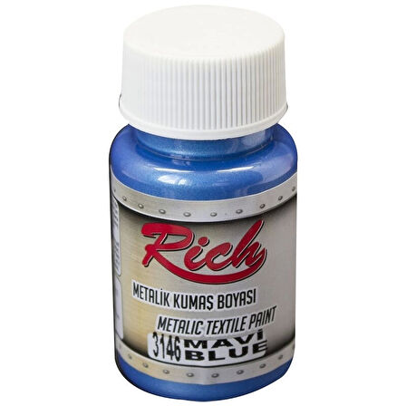 Supertrend Metalik Kumaş Boyası 50 cc. 3146 MAVİ