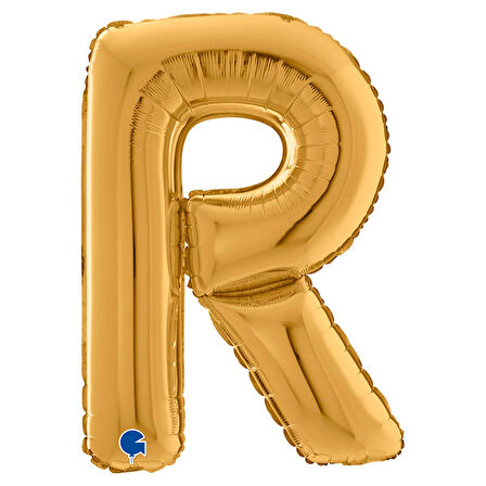 R Harf Supertrend Altın Folyo Balon 26"
