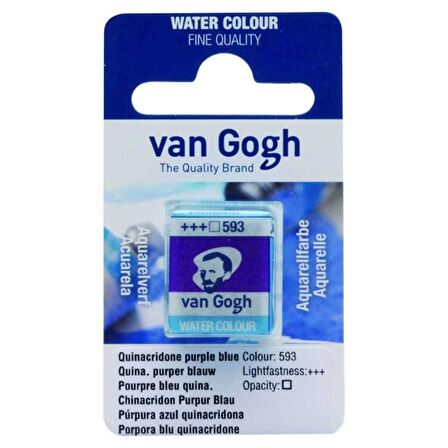 Supertrend Van Gogh 1/2 Tablet Sulu Boya 593 Quinacridone Purple Blue