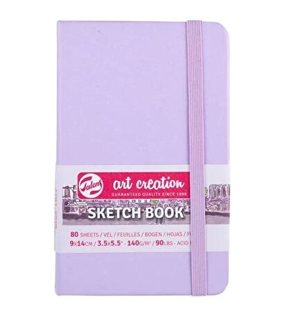 Supertrend Art Creation Sketchbook Sert Kapak Eskiz Çizim Defteri 140 gr. 9x14 cm. 80 yp. PASTEL LİLA