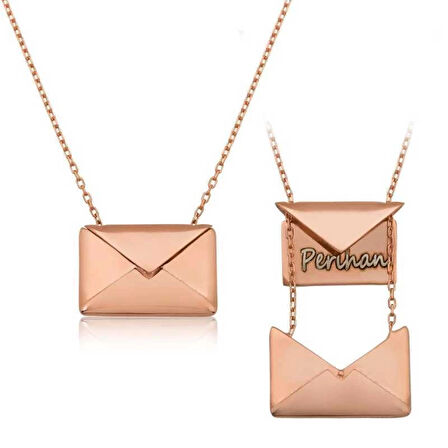 Supertrend Gümüş Sevgiliye Mektup Kadın Kolye