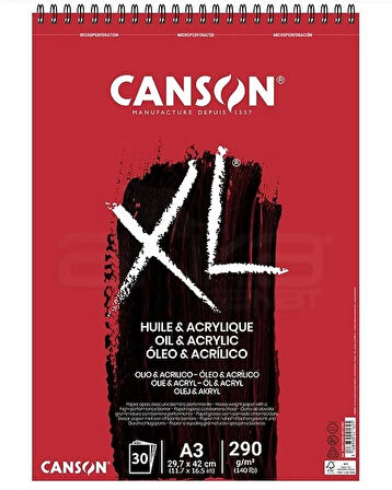 Supertrend XL Spiralli Yağlı Boya ve Akrilik Boya Defteri 290 gr. A3 30 yaprak