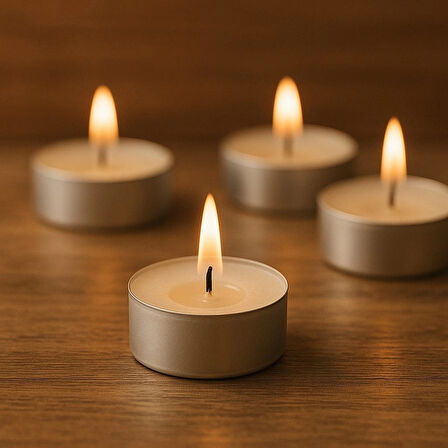 Supertrend Beyaz Tealight Mum 8gr 100lü