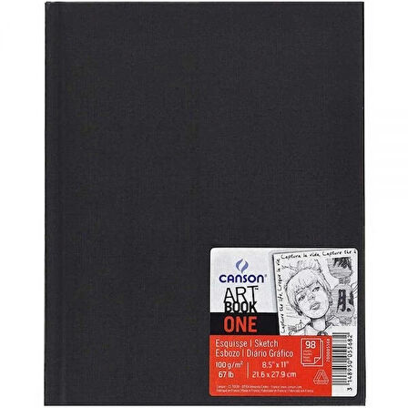 Supertrend One Art Book Sert Kapak Eskiz Çizim Defteri 100 gr. 21.6x27.9 cm. 98 Sayfa