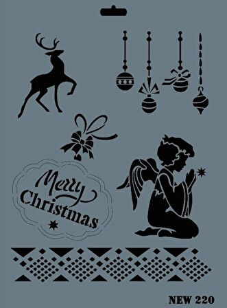 Supertrend Stencil Boyama Şablonu 25x35 cm. NEW-220